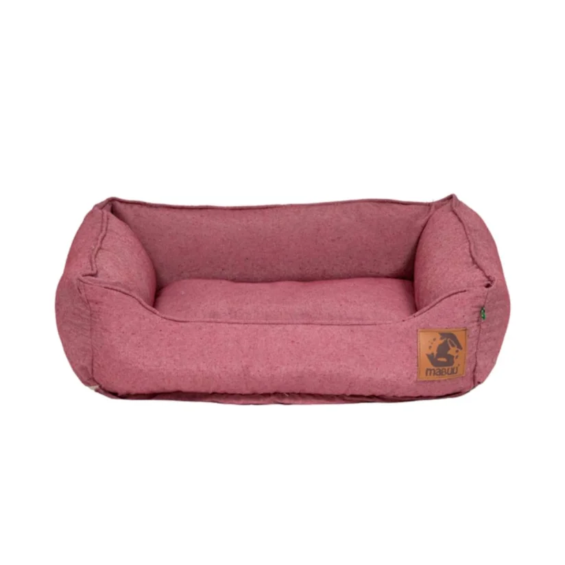 Cama em Linho 100% Reciclado Vermelho Mescla Tamanho GG