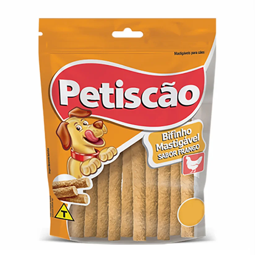Bifinho Cães Petiscão Tablete Palito Mastigável de Frango 250gr
