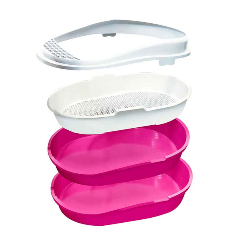 Banheira Gato Higiênica Furacão Pet Furba Rosa