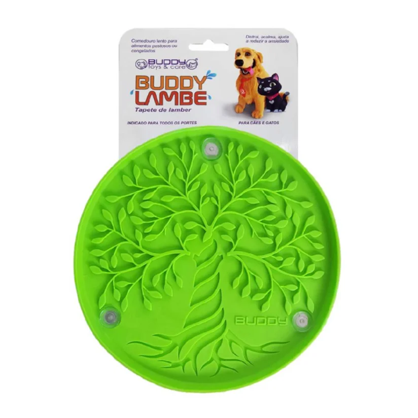 Comedouro Lento Buddy Toys para Cães e Gatos Lambe Vida