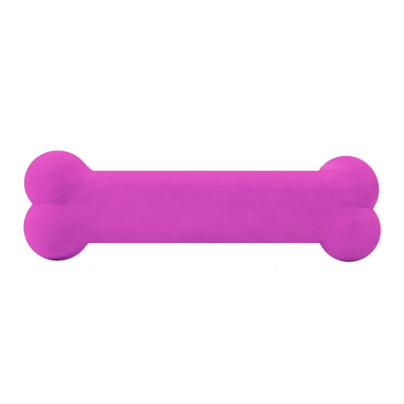 Brinquedo Osso Cães Furacão Pet Plaque Ataque Borracha Liso M