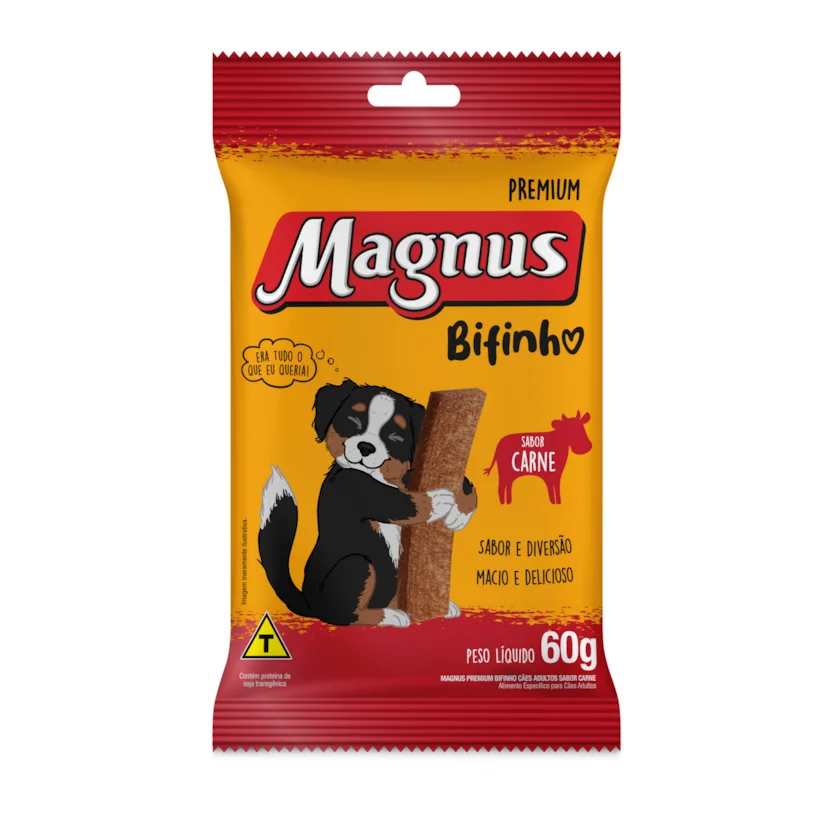 Bifinho Magnus Mastigável Cães Carne 60g