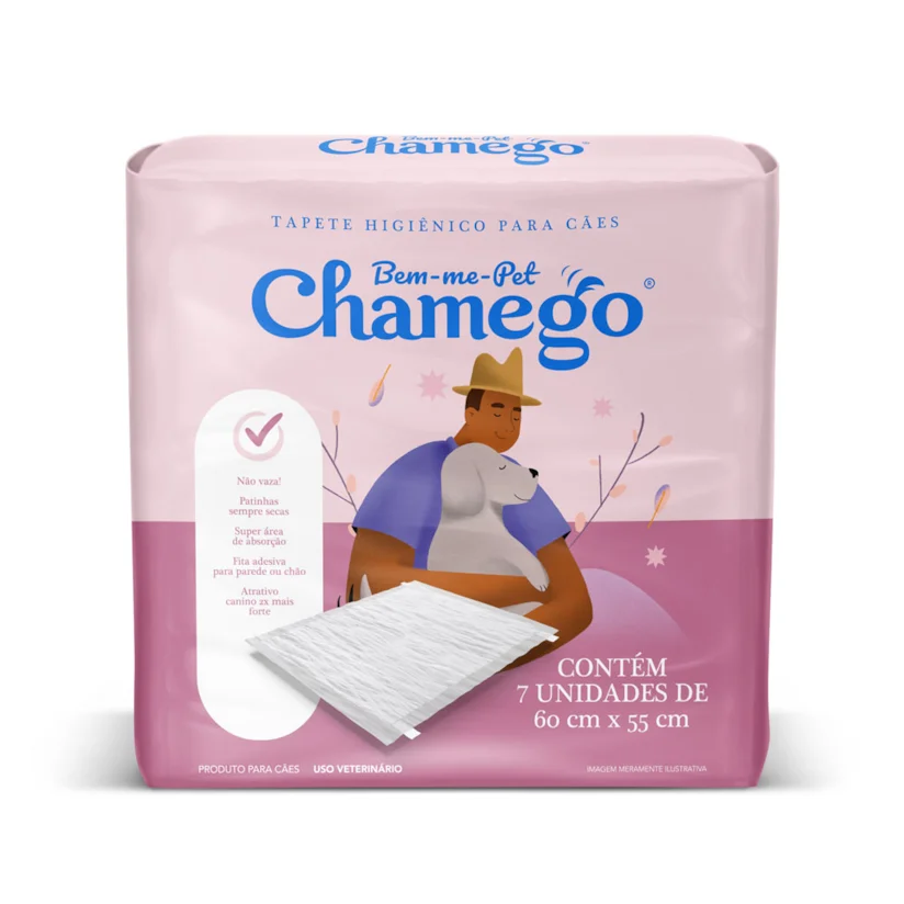Tapete Higiênico Cães Chamego 60X55 7 Unidades
