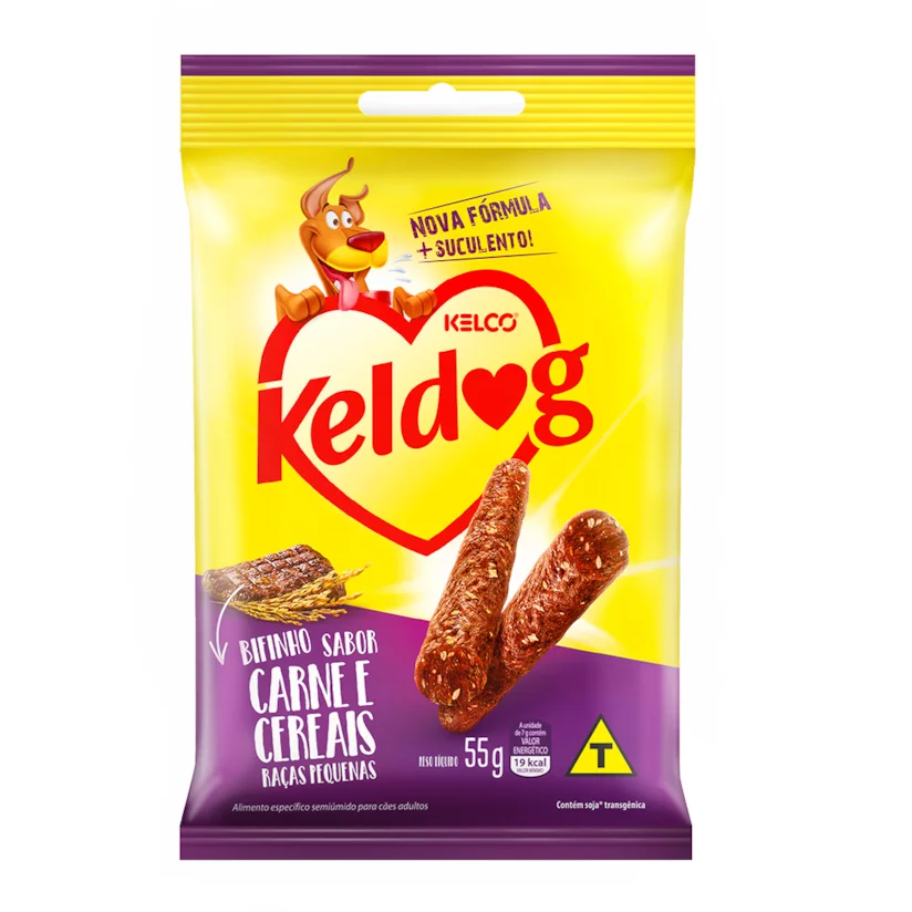 Bifinho Kelco Keldog Racas Pequenas Carne e Cereais 55g