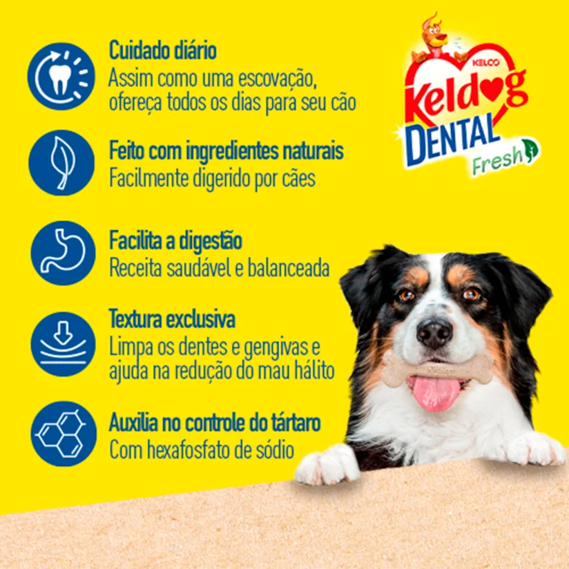 Osso Keldog Dental Y Cães 3 Unidades