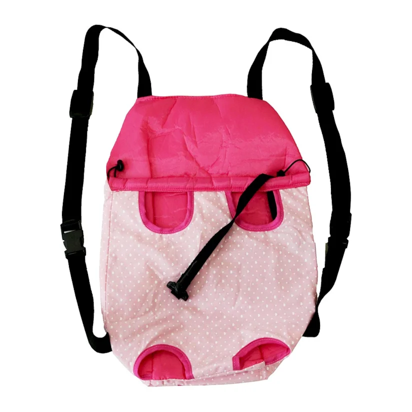 Bolsa São Pet Frontal Algodão Rosa N2