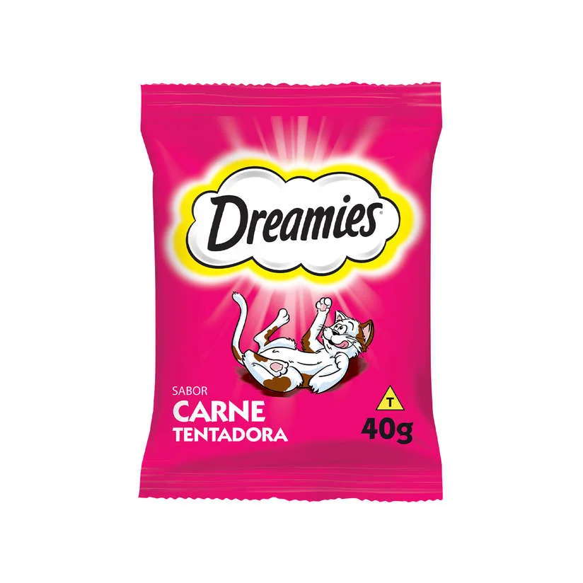 Petisco Dreamies Gatos Adultos Carne 40g