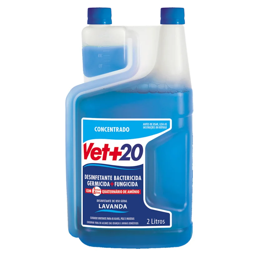 Desinfetante Bactericida Concentrado Vet+20 Lavanda 2L