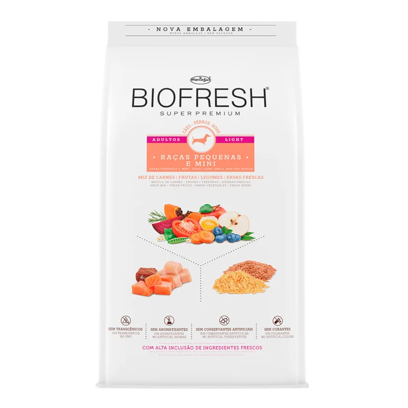 Ração Biofresh Cães Adultos Light Pequenas e Mini 1kg