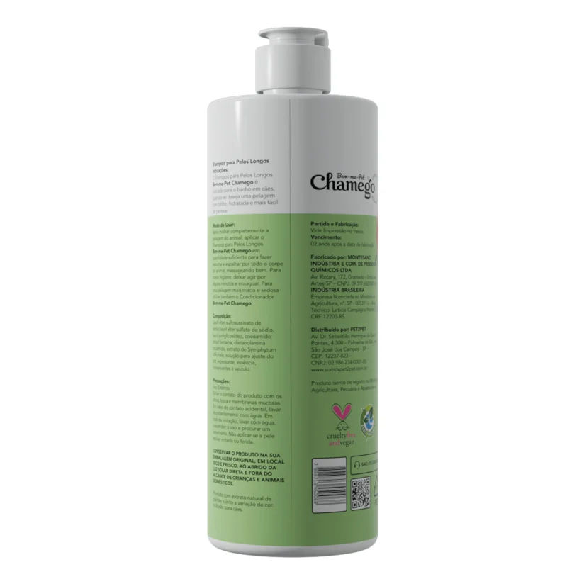 Shampoo Cães Chamego Pelos Longos 500ml