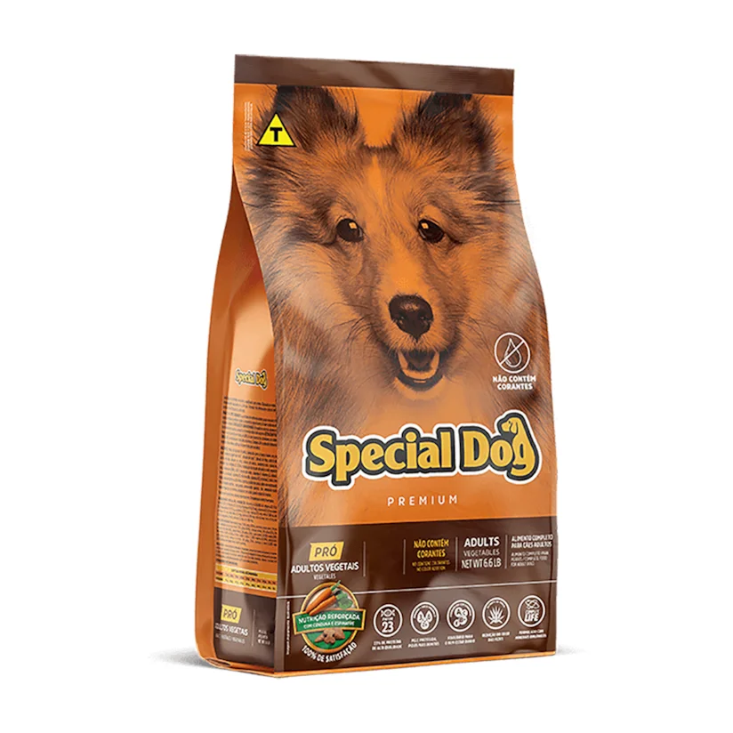 Ração Cães Special Dog Adultos Vegetais Pro 15kg