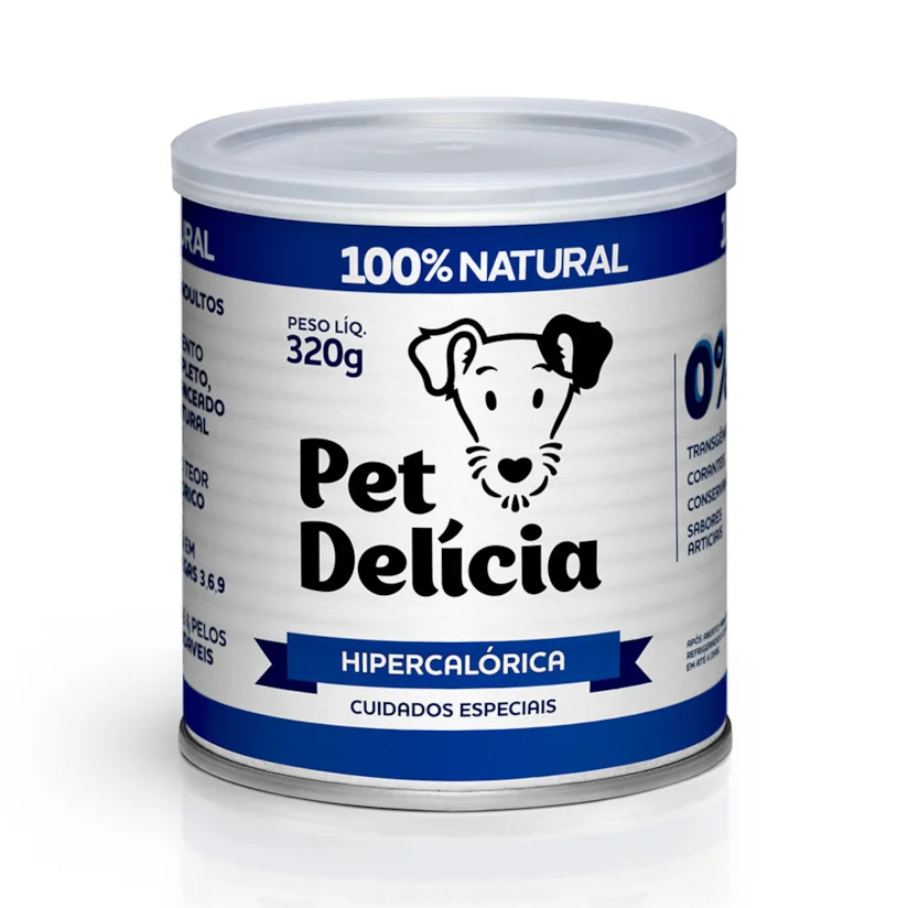 Ração Úmida Pet Delícia Cães Hipercalórica 320g