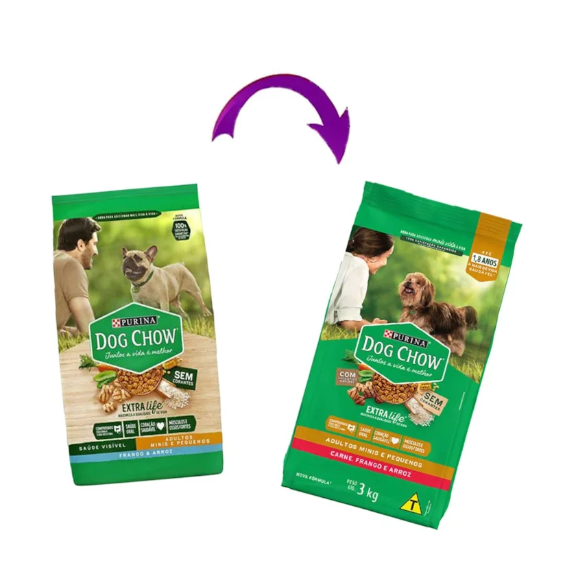Ração Nestle Purina Dog Chow Adultos Extra Life Raças Pequenas 3kg