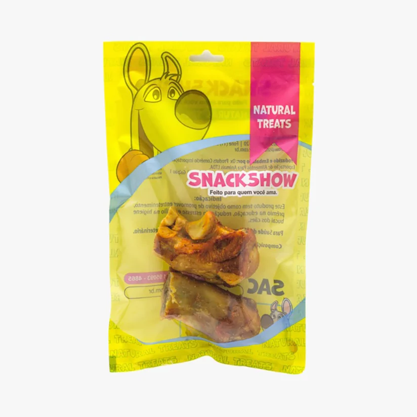 Osso Kids Natural Suíno Cães Snack Show com 2 Unidades