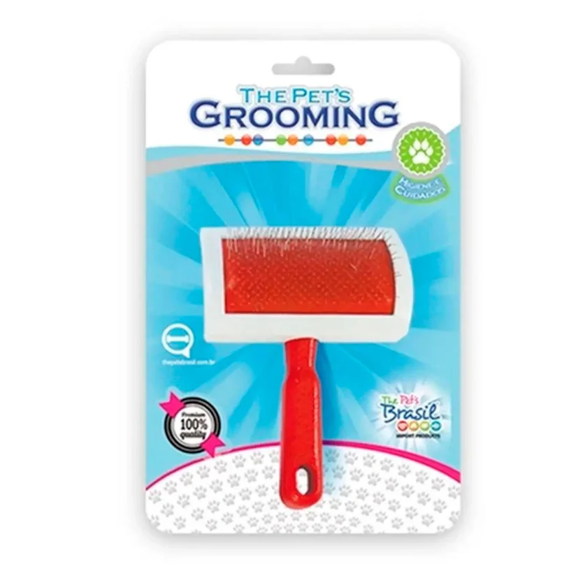 Rasqueadeira The Pets Plastico Total Aço Tam.Gigante