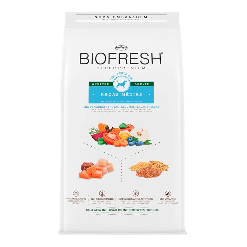 Biofresh Ração Adulto Raças Médias - 3kg