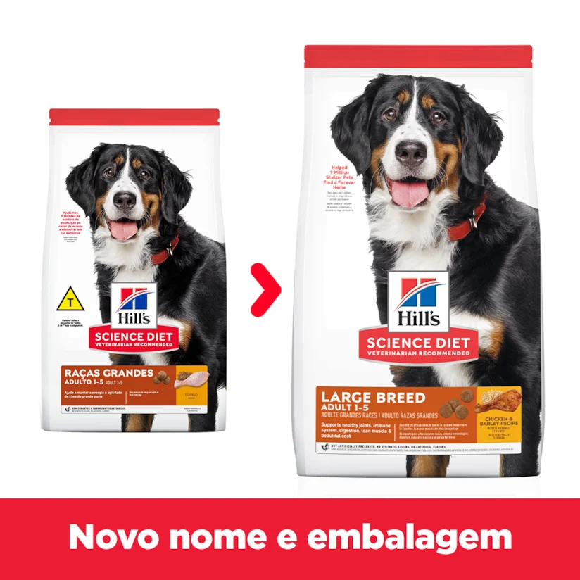 Ração Hills Science Diet Cães Adultos Large Breed 12,02Kg