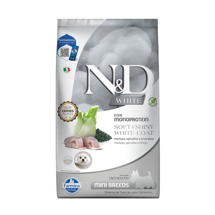 Ração ND White Para Cães adultos Mini 2kg
