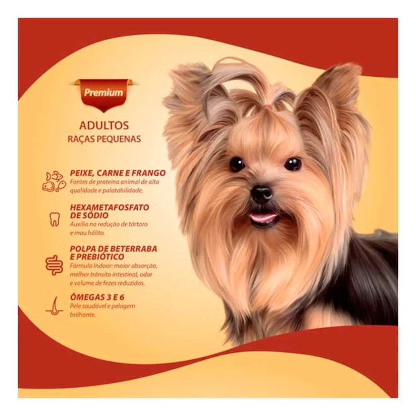 Ração Quatree Gourmet Cães Adultos Raças Pequenas 1kg