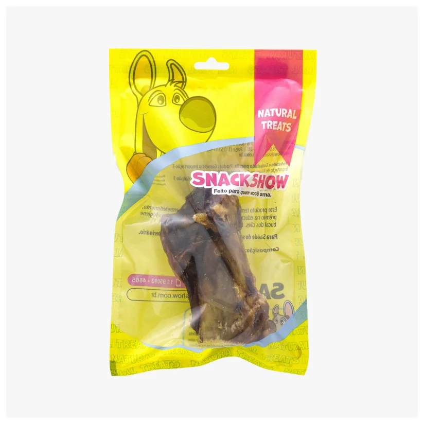 Osso Canela Suíno Defumado Cães Snack Show com 1 Unidade