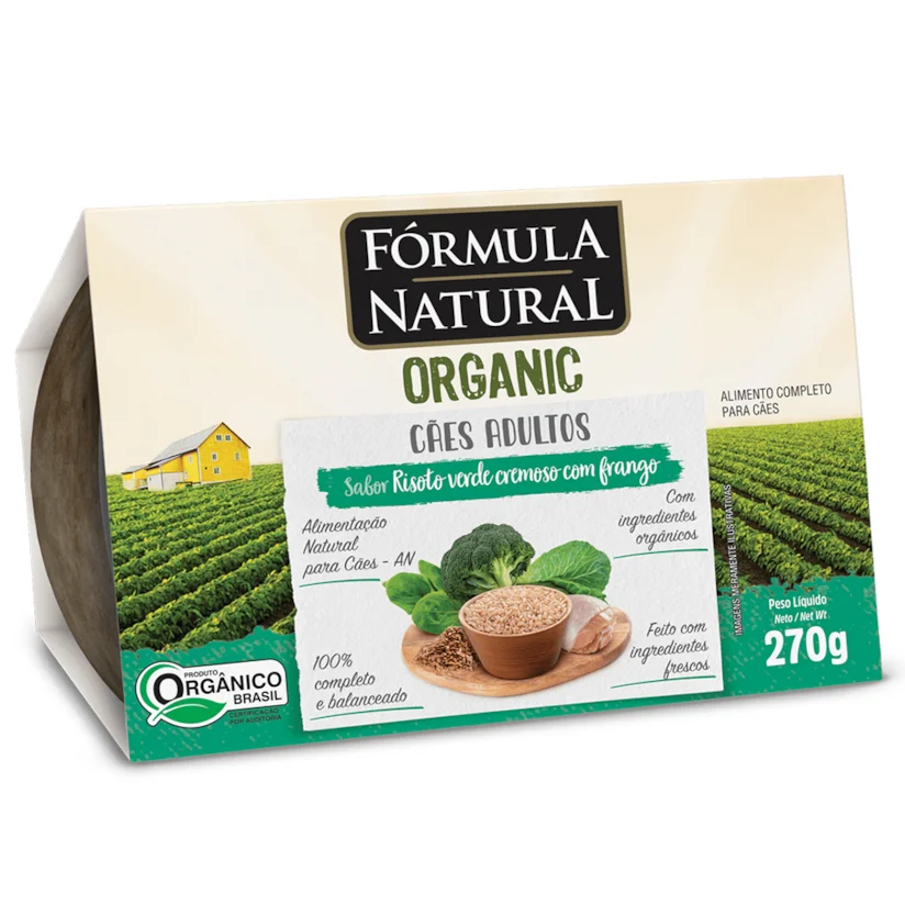 Ração Úmida Para Cães Fórmula Natural Organic Risoto de Frango 270g