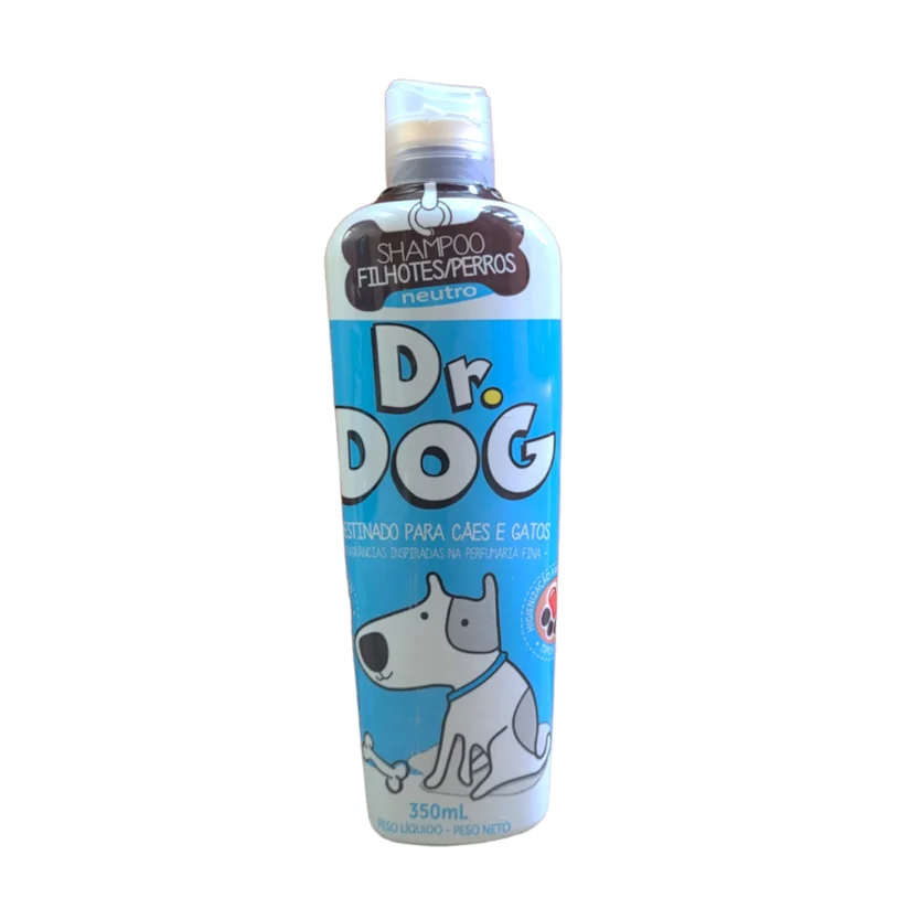 Shampoo Neutro para Cães e Gatos Filhotes Dr Dog 350ml