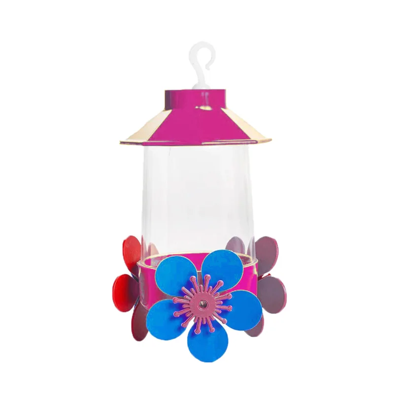 Bebedouro Para Beija-Flor Anti-Formiga Jel Plast Rosa 250ml