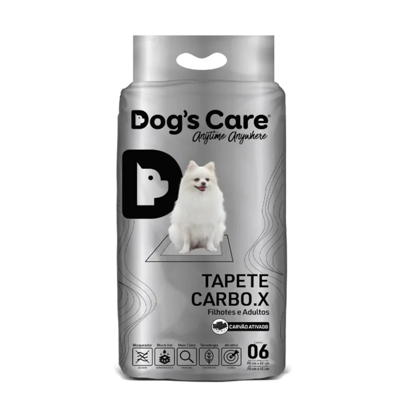 Tapete Higiênico Carbo.X Dogs Care 6 Unidades