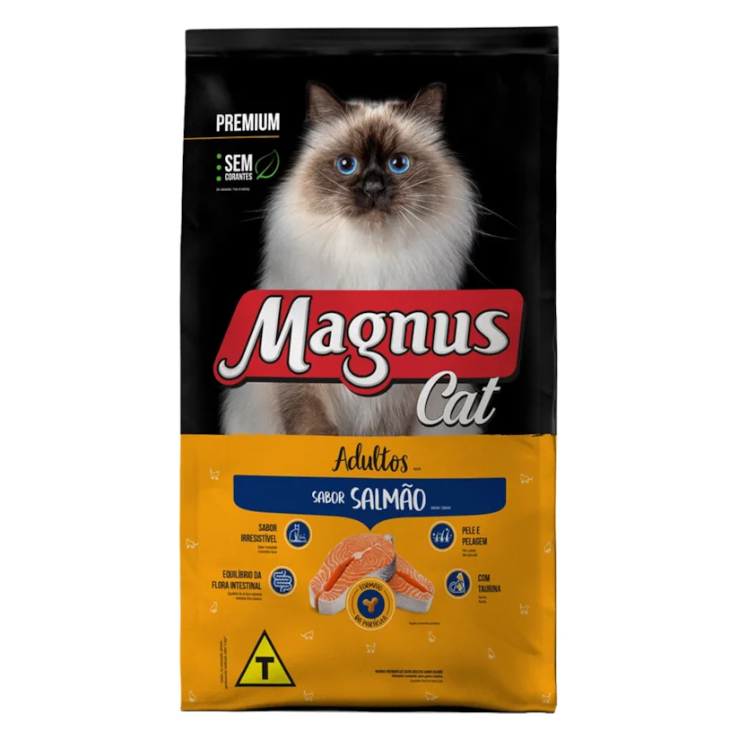 Ração Magnus Premium Gatos Adultos Salmão 20kg