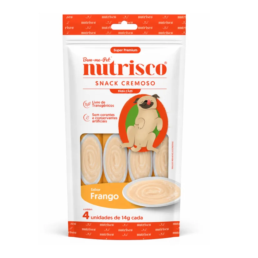 Petisco Para Cães Snack Cremoso Nutrisco Frango 56g