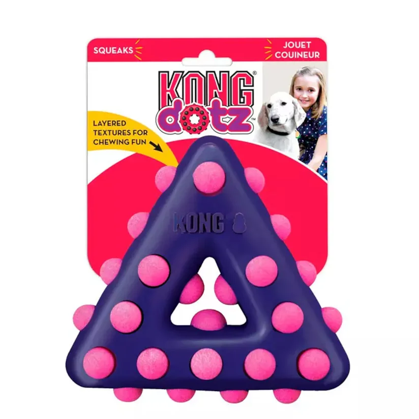 Brinquedo Interativo Cães Kong Dotz Triangle Large