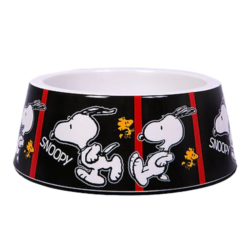 Comedouro Para Cães Melamina Snoopy Filmblack Zooz Pets 450ml