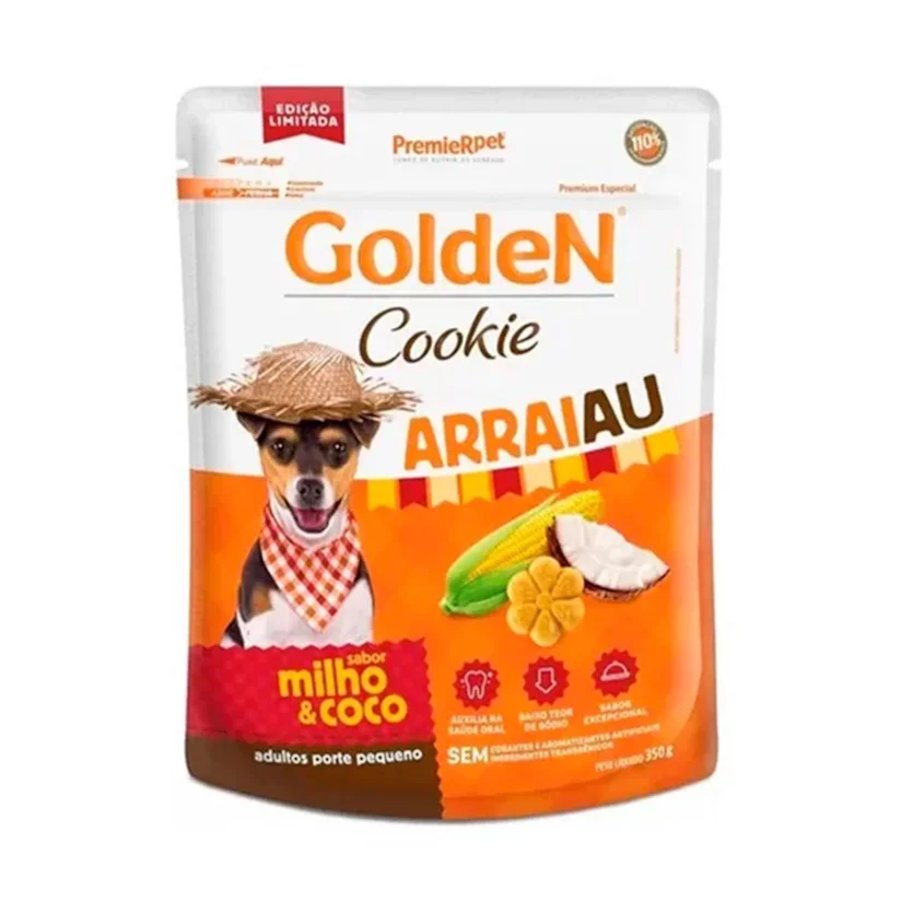 Biscoito Premier Cookies Cães Adultos Port/Peq. Arraiau 350g