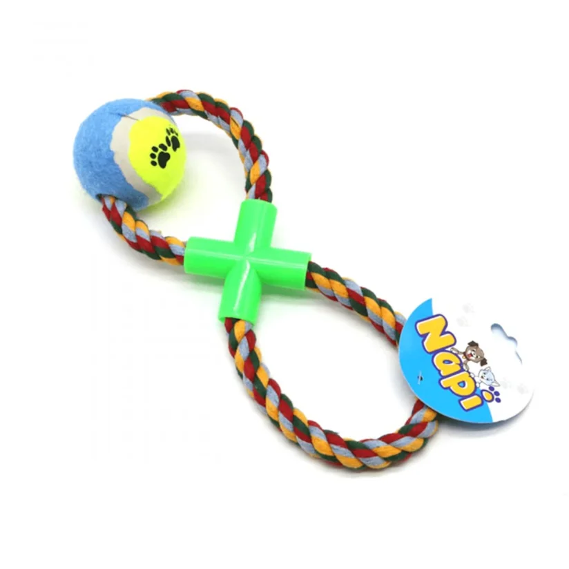 Brinquedo Mordedor Corda com Bola Napi