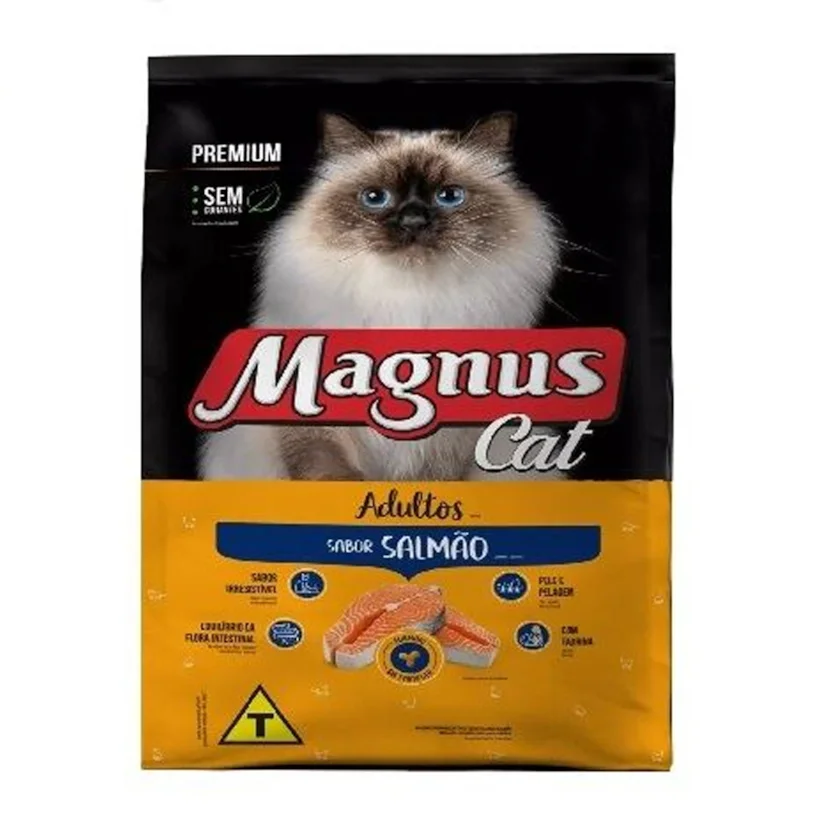 Ração Magnus Premium Gatos Adultos Salmão 2,5kg