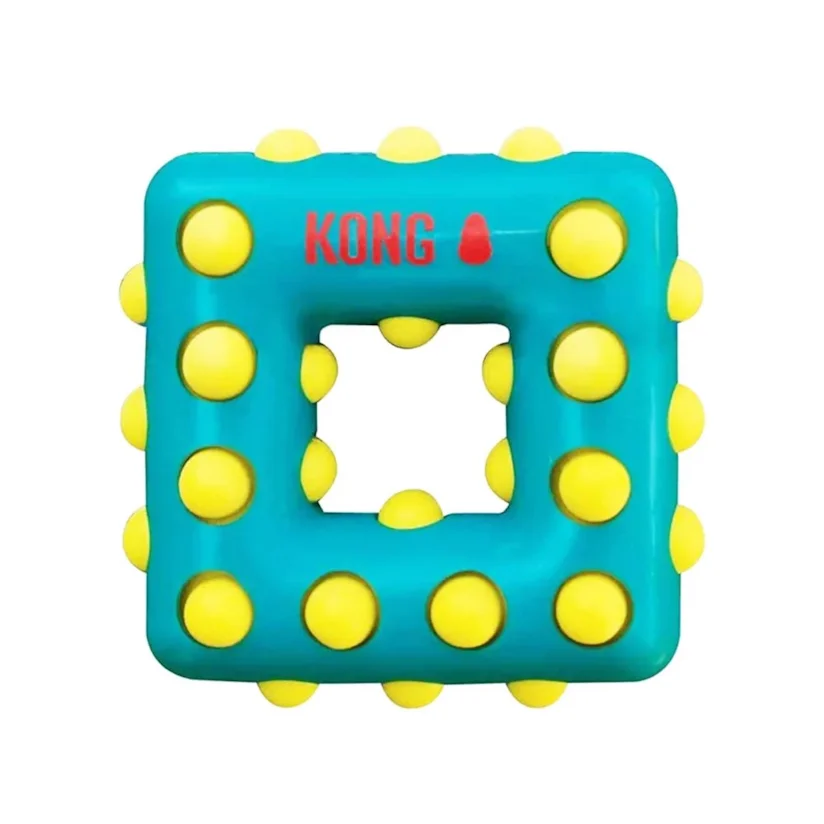 Brinquedo Interativo Cães Kong Dotz Square Small