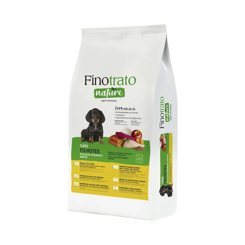 Ração para Cães Finotrato Nature Filhotes Raças Pequenas e Médias 15kg