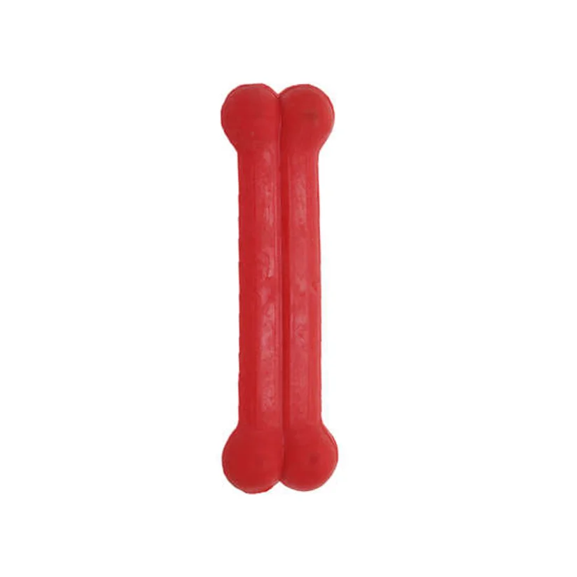 Brinquedo Osso Cães Furacão Pet Plaque Ataque Borracha Liso P