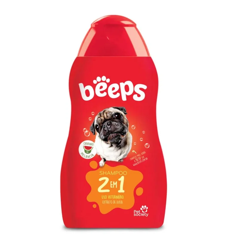 Shampoo 2 Em 1 Beeps Pet Society 500ml