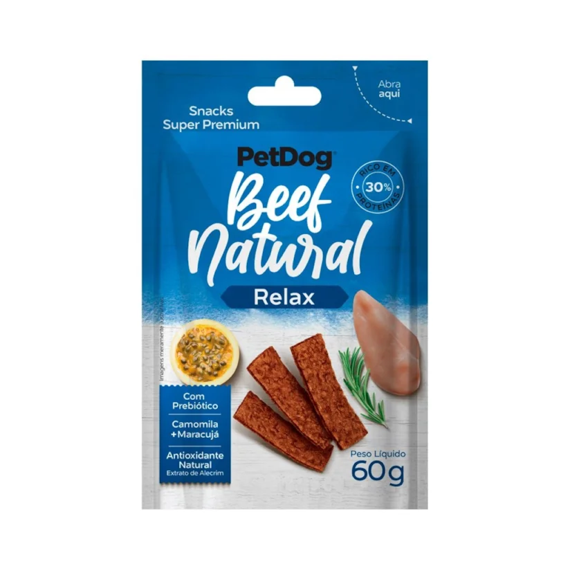 Bifinho para Cães PetDog Beef Natural Relax 60g