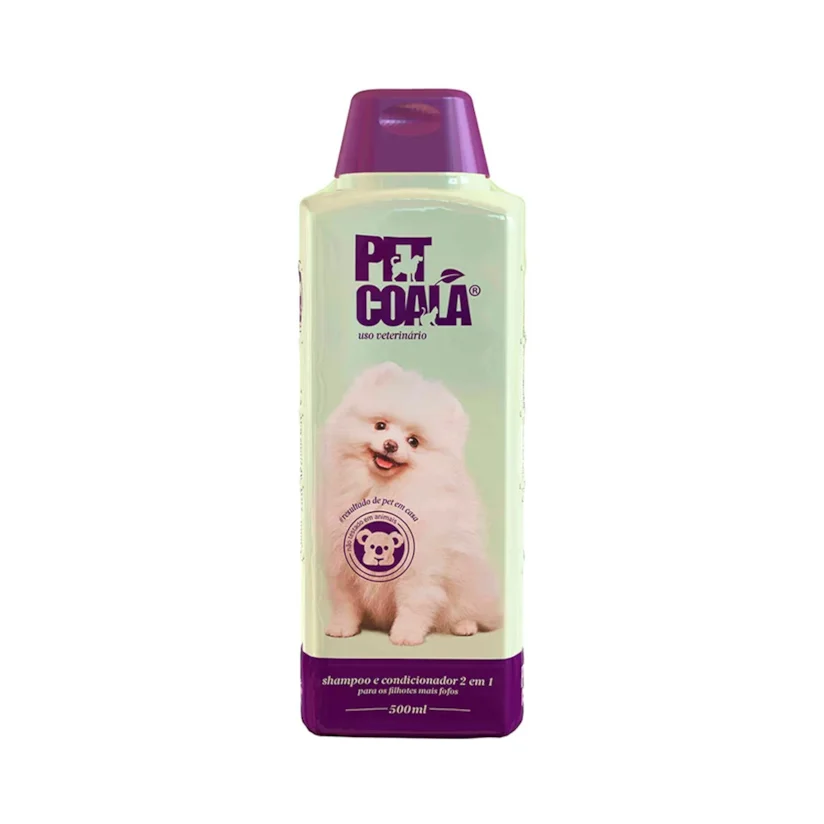 Shampoo e Condicionador 2 em 1 Filhotes Pet Coala 500mL