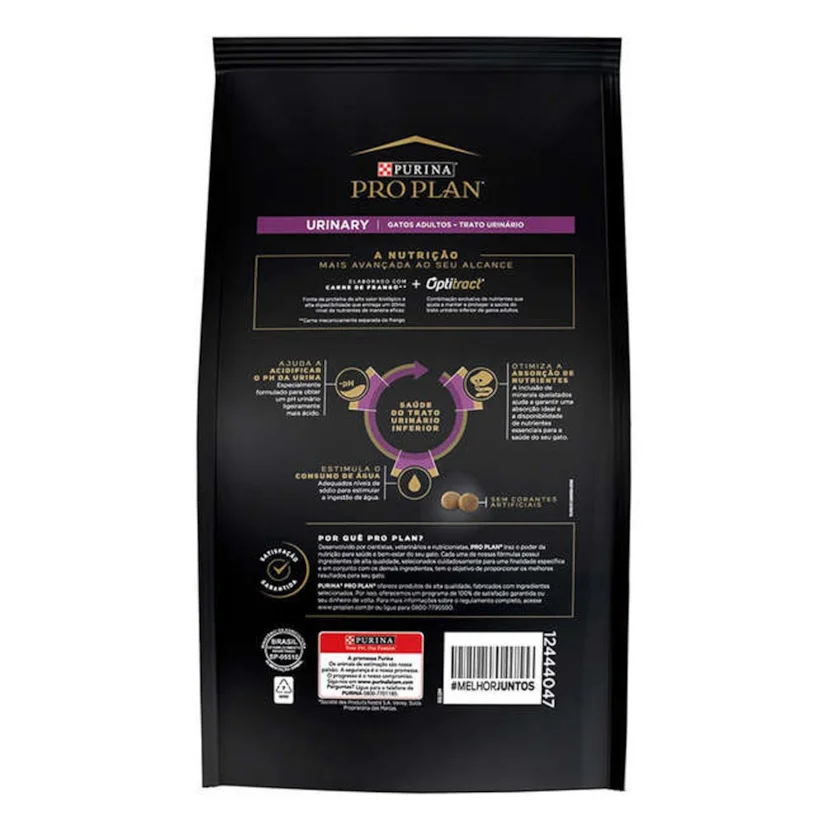 Ração Nestlé Purina Gatos Pro Plan Urinary Adultos Frango 1kg