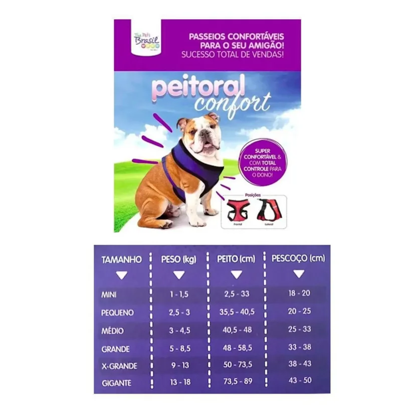 Peitoral Cães The Pets Confort Mini