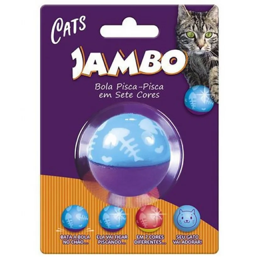 Brinquedo Gatos Jambo Bola Flashing Cat Wobbler