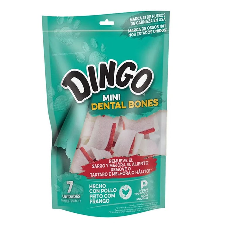 Osso Dingo Cães Premium Dental Bone Mini