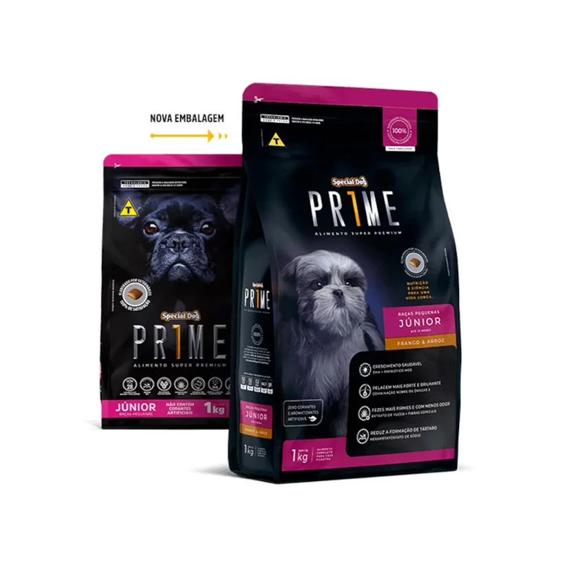 Ração Cães Special Dog Junior Prime Raças Pequenas 1kg