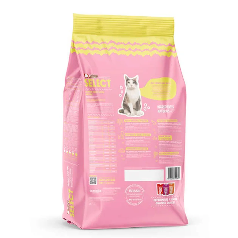 RaçãoQuatree Select Gatos Adultos Salmão e Arroz - 1kg