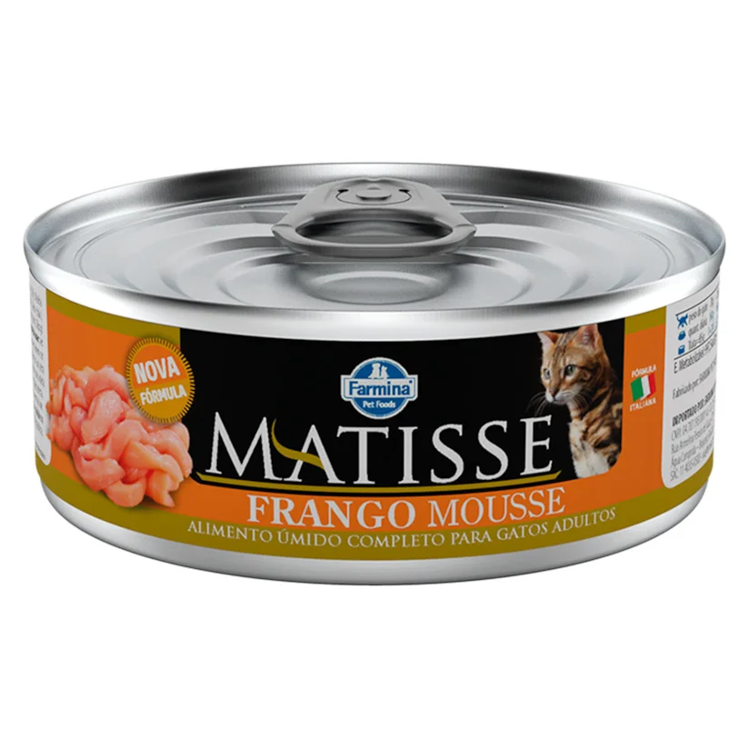 Ração Úmida Matisse Gatos Frango Mousse 85g