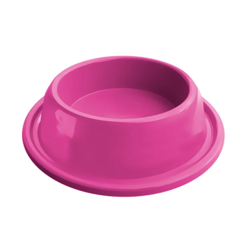 Comedouro Gatos Furacão Pet Plástico Anti Formiga Rosa 200ml
