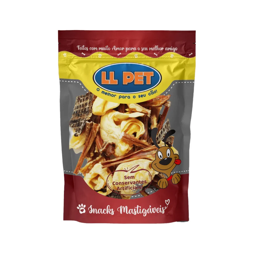 Petisco para cães Misto Bovino LL Pet 100g